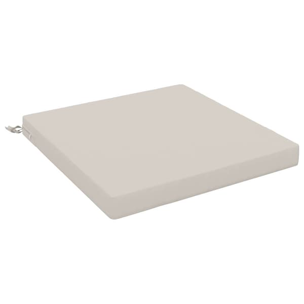 1-delad Sittdyna SOEST 100% Polyester Vit 60 x 60 x 7 cm