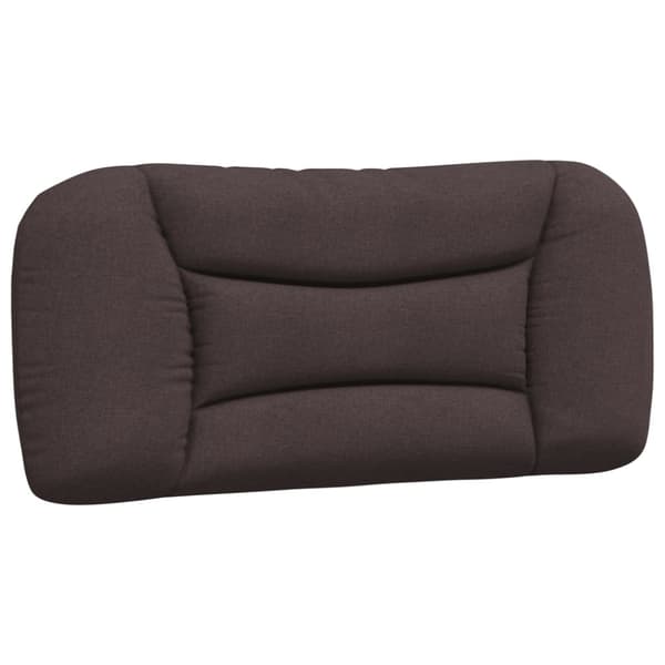 Bed Frame without Mattress "Hvar" Dark Brown 90x200 cm Fabric