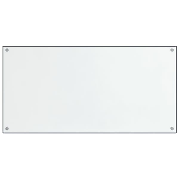 Stänkskydd 2 st transparent 80x40 cm härdat glas