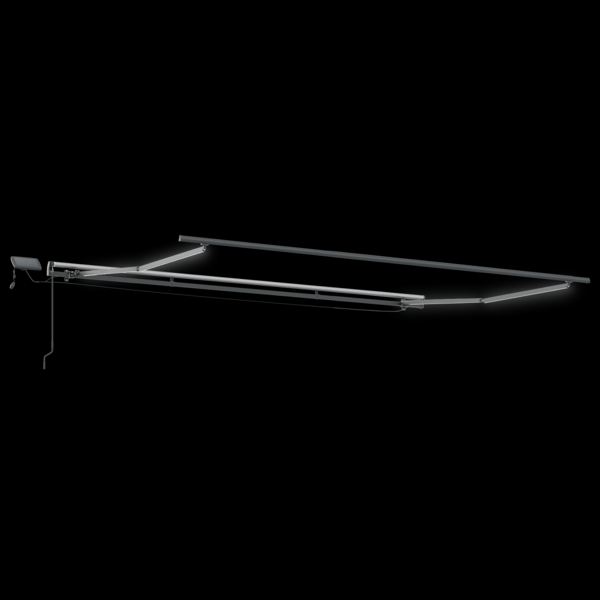 Utfällbar markis Flerfärgsdesign 450 ×350 cm tyg
