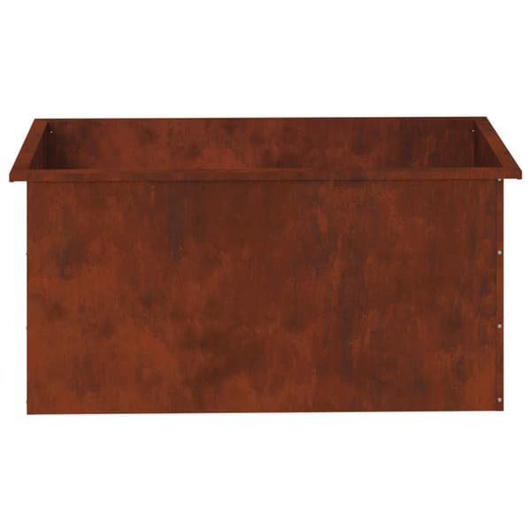 Odlingslåda med LED 2 st Rostig 50 x 100 x 48 cm