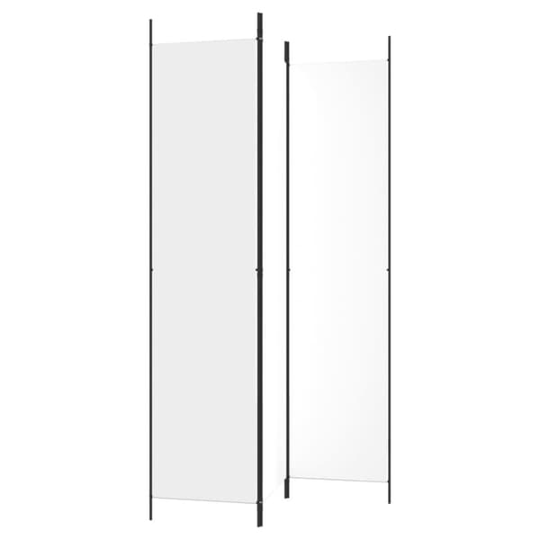 Rumsavdelare 3 paneler vit 150x220 cm tyg