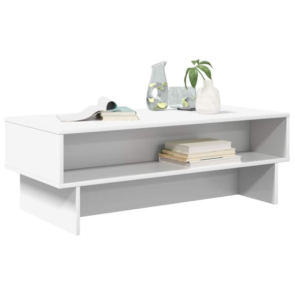 Kaffeebord Vit 100 x 46 x 35 cm Konstruerat trä