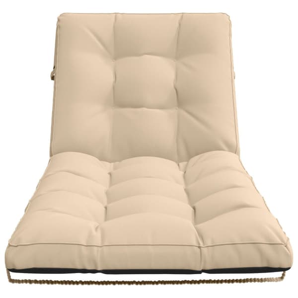 Solstol Kudde VIANEN 100% Polyester Gräddvit 200 x 90 x 8 cm