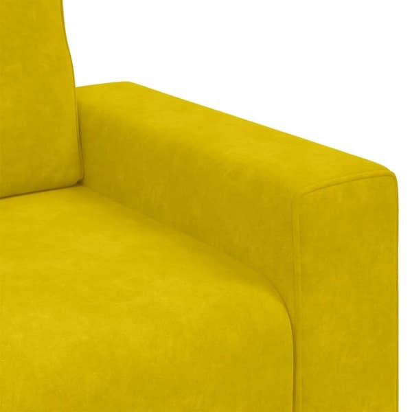 Soffstol gul 100x77x82 cm sammet