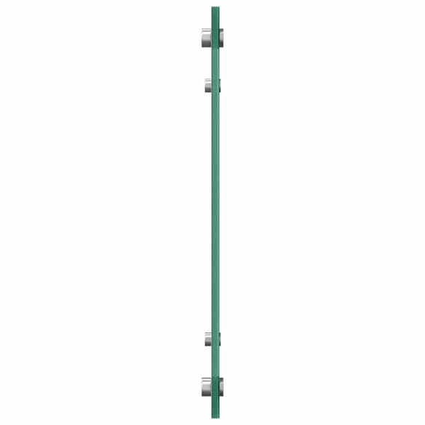 Köksskydd 2 st Vit 80 x 40 cm härdat glas