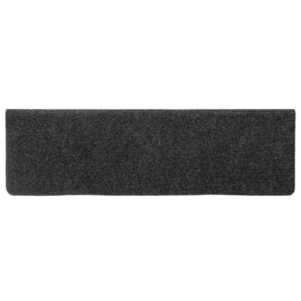 Trappmattor självhäftande 30 st 65x21x4 cm antracit rektangulär kant