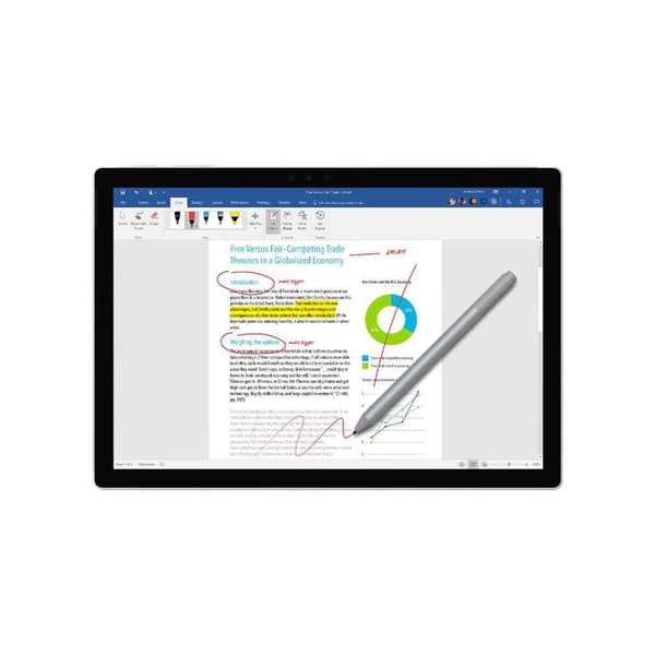 Microsoft Surface Pen M1776 - aktiv penna - Bluetooth 4.0 - platina