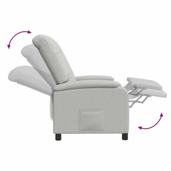 Recliner Moln Grå Tyg