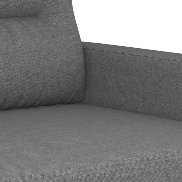 3-sitssoffa mörkgrå 180 cm tyg