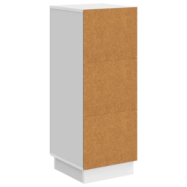 Sideboard Vit högglans 33 x 34,5 x 87 cm Konstruerat trä