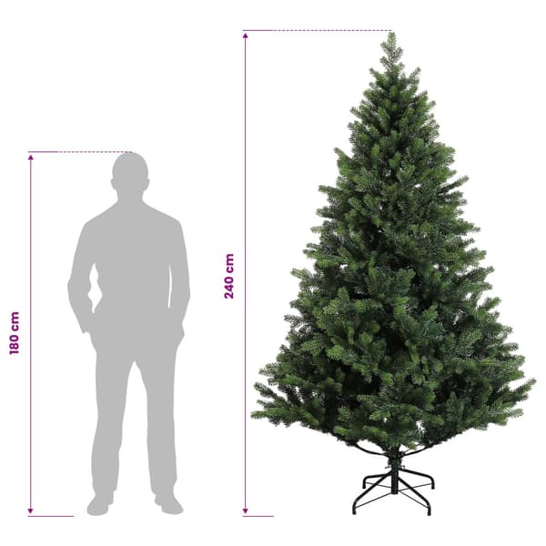 Plast Hingad Julgran 240 cm 300 LED-lampor Varmvit