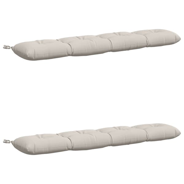 2-delade Bänk Kuddar VIANEN 100% Polyester Vit 160 x 30 x 12 cm