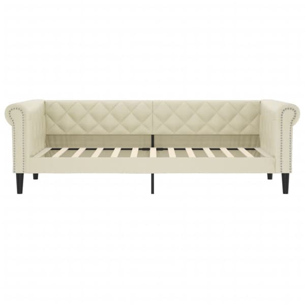 Dagbädd gräddvit 90x200 cm konstläder