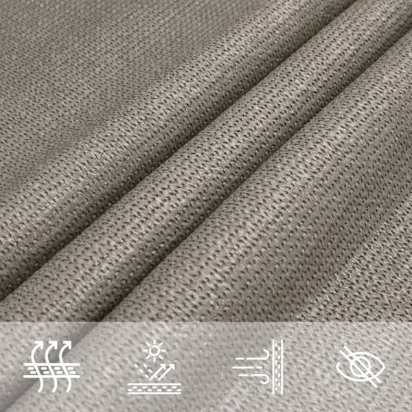 Solsegel 160 g/m² rektangulär ljusgrå 2x4,5 m HDPE