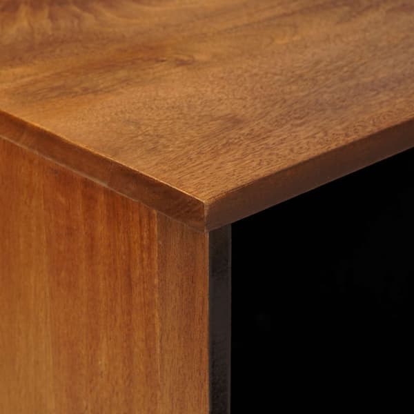 Sideboard med lagring Valnöt 80 x 33 x 75 cm Massivt mangoträ