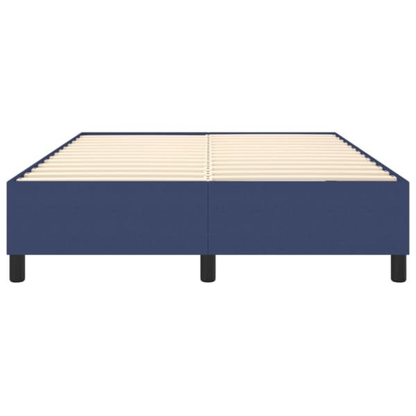 Boxspring-sängram blå 140x200 cm tyg