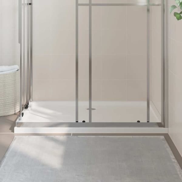 Duschkar rektangulärt ABS vit 80x120 cm