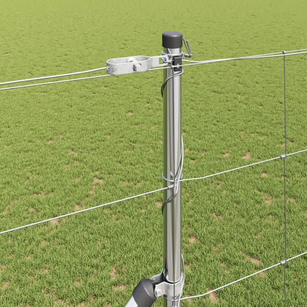 Stängselstolpe Galvaniserad 50 x 1,5 m Stål
