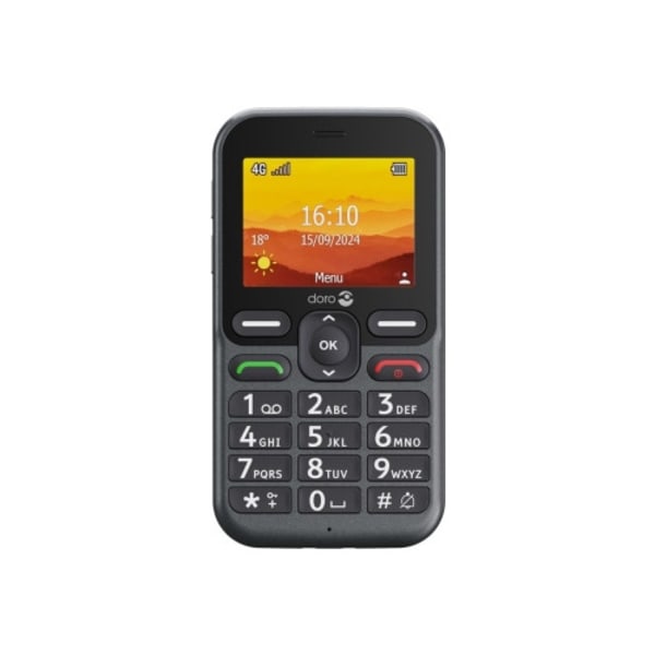 DORO Leva L11 - svart - 4G funktionstelefon - 128 MB - GSM grafit