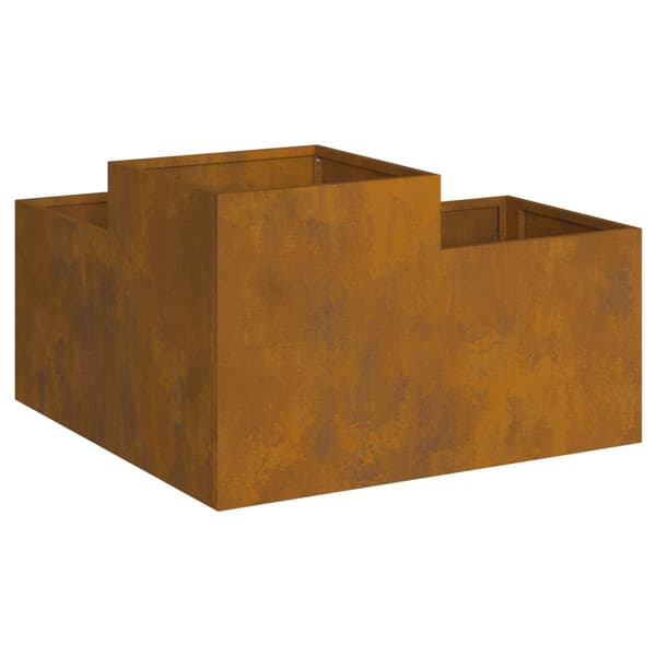 Trädgårdsplanterare Rostig 100 x 100 x 48 cm