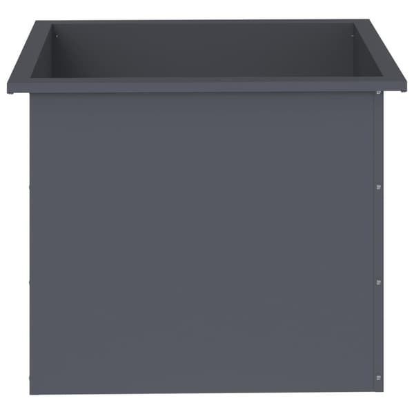 Odlingslåda med LED 2 st Antracit 50 x 60 x 48 cm Stål