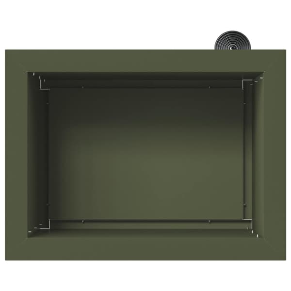 Odlingslåda med LED Olivgrön 30 x 40 x 30 cm Stål