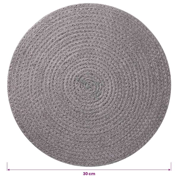 Jute Placemats 4 st Grå 100% Tossa Jute