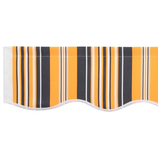 Markiskappa Ersättning Gul och Grå 230 x 20 cm Polyester