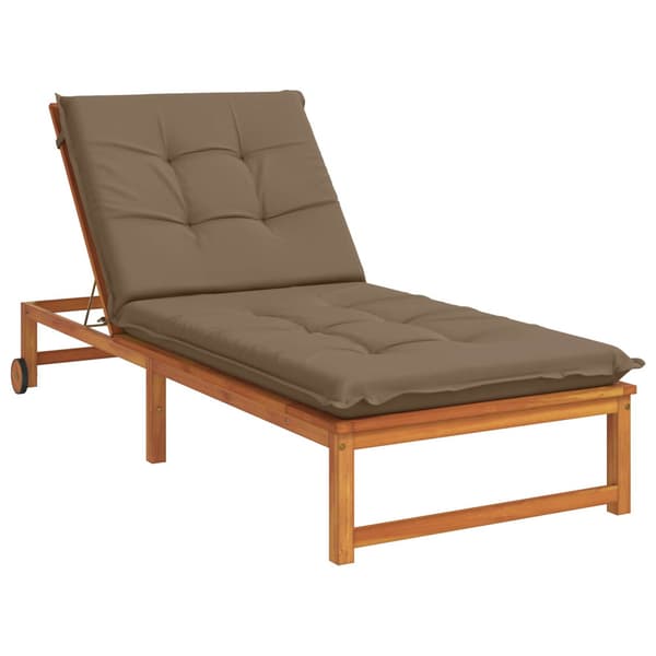 Solstol Kudde GEMERT 100% Polyester Taupe 190 x 80 x 9 cm