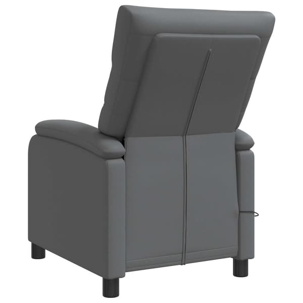 Massagefåtölj Grå Konstläder