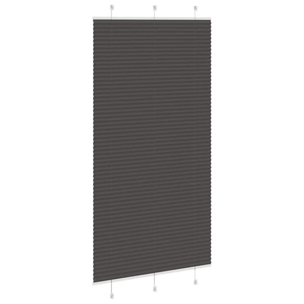 Plisserad persienn svart 100x200 cm tyg bredd 99,4 cm polyester