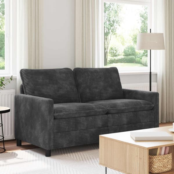 Soffa Mörkgrå 156 x 81 x 87,5 cm Polyester