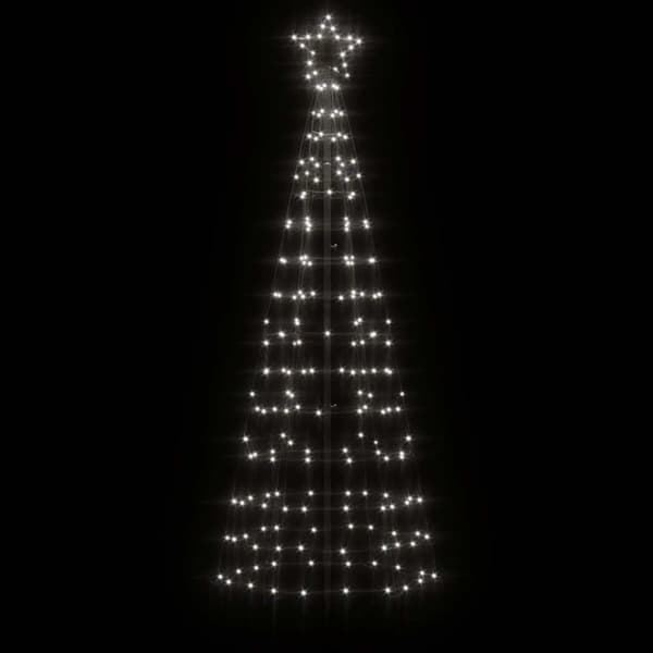 LED julgran med spikar 220 LED kall vit 180 cm