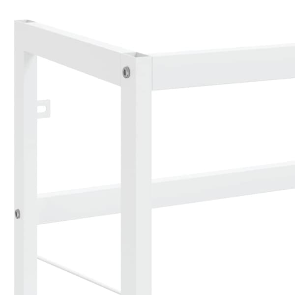 Ram för tvättställ vit 79x38x83 cm järn