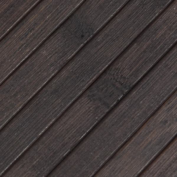 Matta rektangulär mörkbrun 100x100 cm bambu