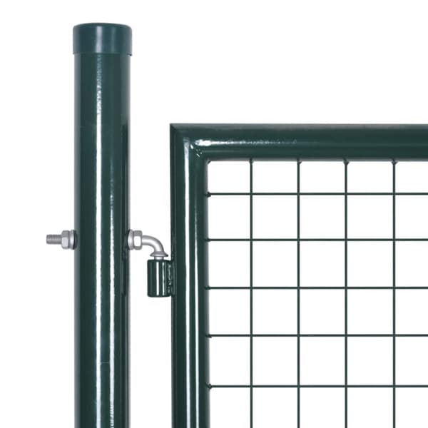 Staketgrind stål 300x125 cm grön