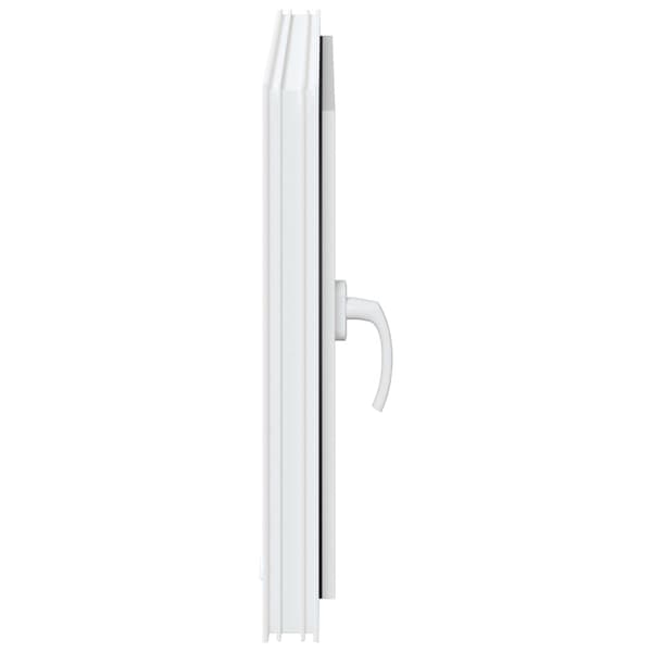 Källarfönster RISOR Vit 80 x 50 cm PVC och glas