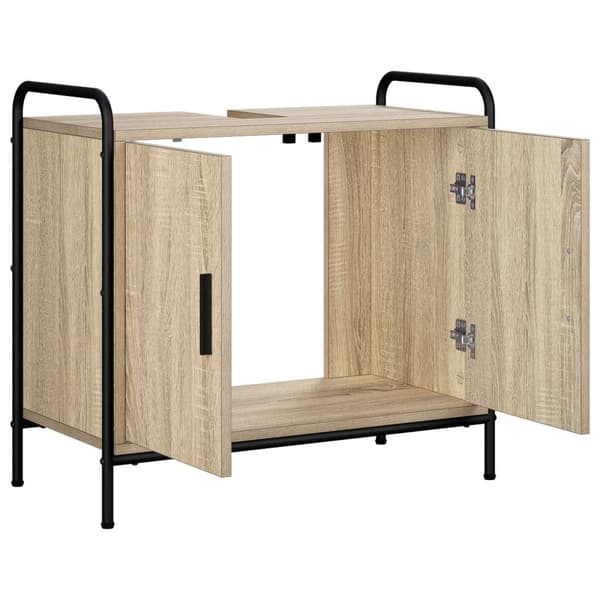 Badrumsskåp Sonoma-ek 65,5 x 34 x 61 cm Konstruerat trä