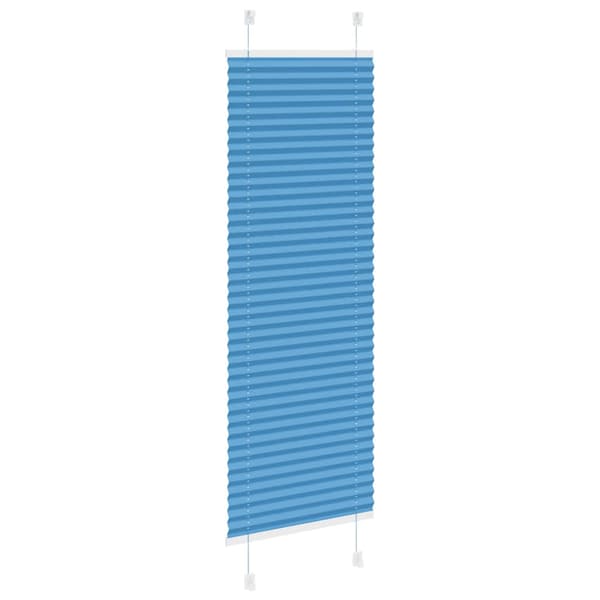 Plisserad persienn blå 40x150 cm tyg bredd 39,4cm polyester