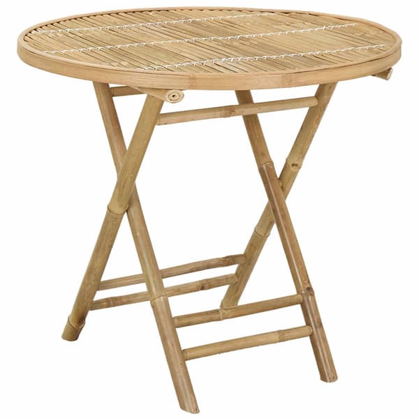 Trädgårdsbord Naturfärg 80 x 70 cm Bambu