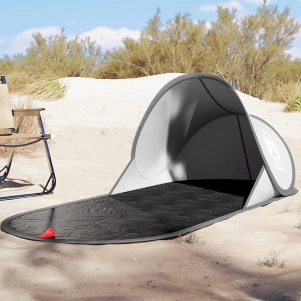 Strandtält grå pop-up vattentät