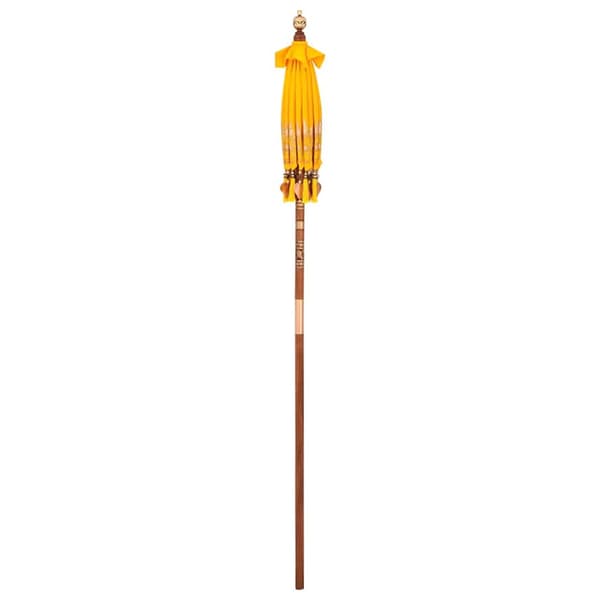 Balinesisk Parasol Gul 125 x 125 x 260 cm Bomull