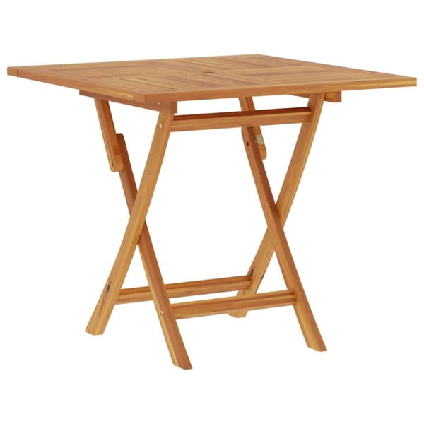 Hopfällbart trädgårdsbord 85x85x76 cm massiv teak