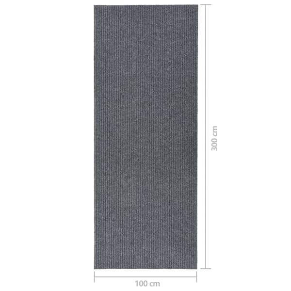 Gångmatta 100x300 cm grå