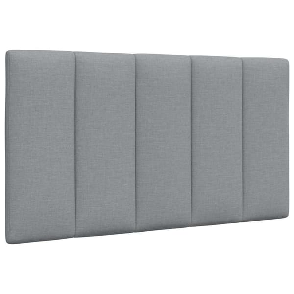 Bed Frame without Mattress "Hanko" Light Grey 90x200cm Fabric