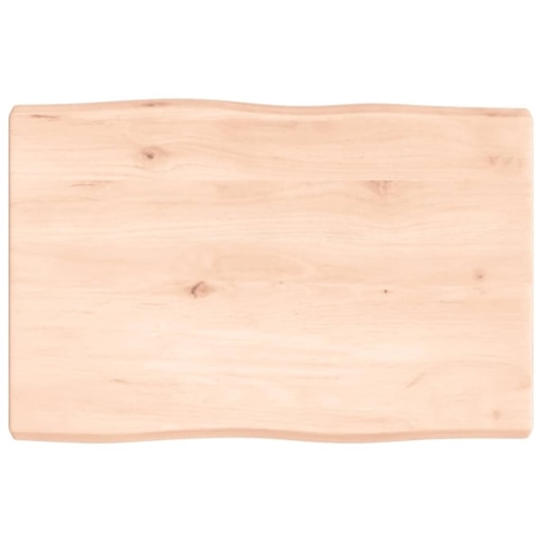 Bordsskiva 60x40x(2-4) cm obehandlad massiv ek levande kant