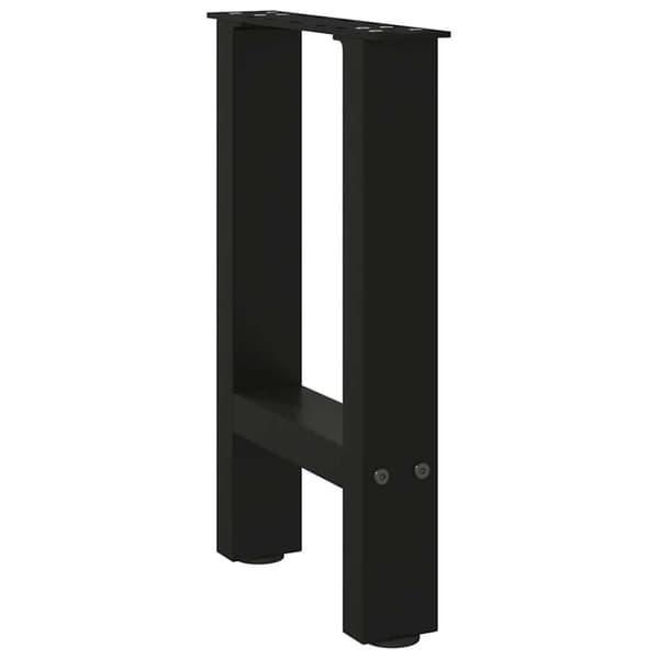 Soffbordsben svarta 2 st 28x(42-43) cm stål