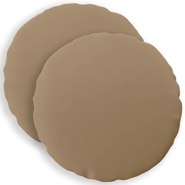 Kudde 2 st HEERLEN Taupe Ø 60 cm Polyester