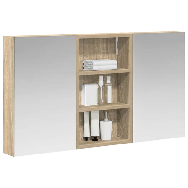 Badrumsskåpsset 3 st 90 x 10,5 x 50 cm Konstruerat trä